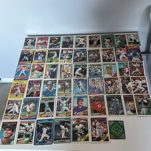 Lot of 51 Vintage Baseball Cards (World Series Trivia Card)
